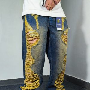 jean verde amarillo